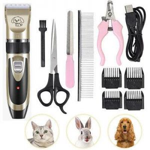 AliShopping  Animals Pet Dog Cat Electric Trimmer Hair Clipper Low Noise Shaver Scissor Grooming Kit